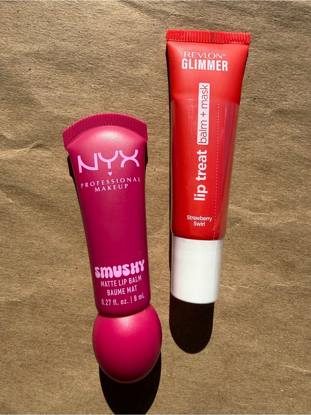 NYX Smushy Matte Lip Balm & Revlon Glimmer Lip Treat